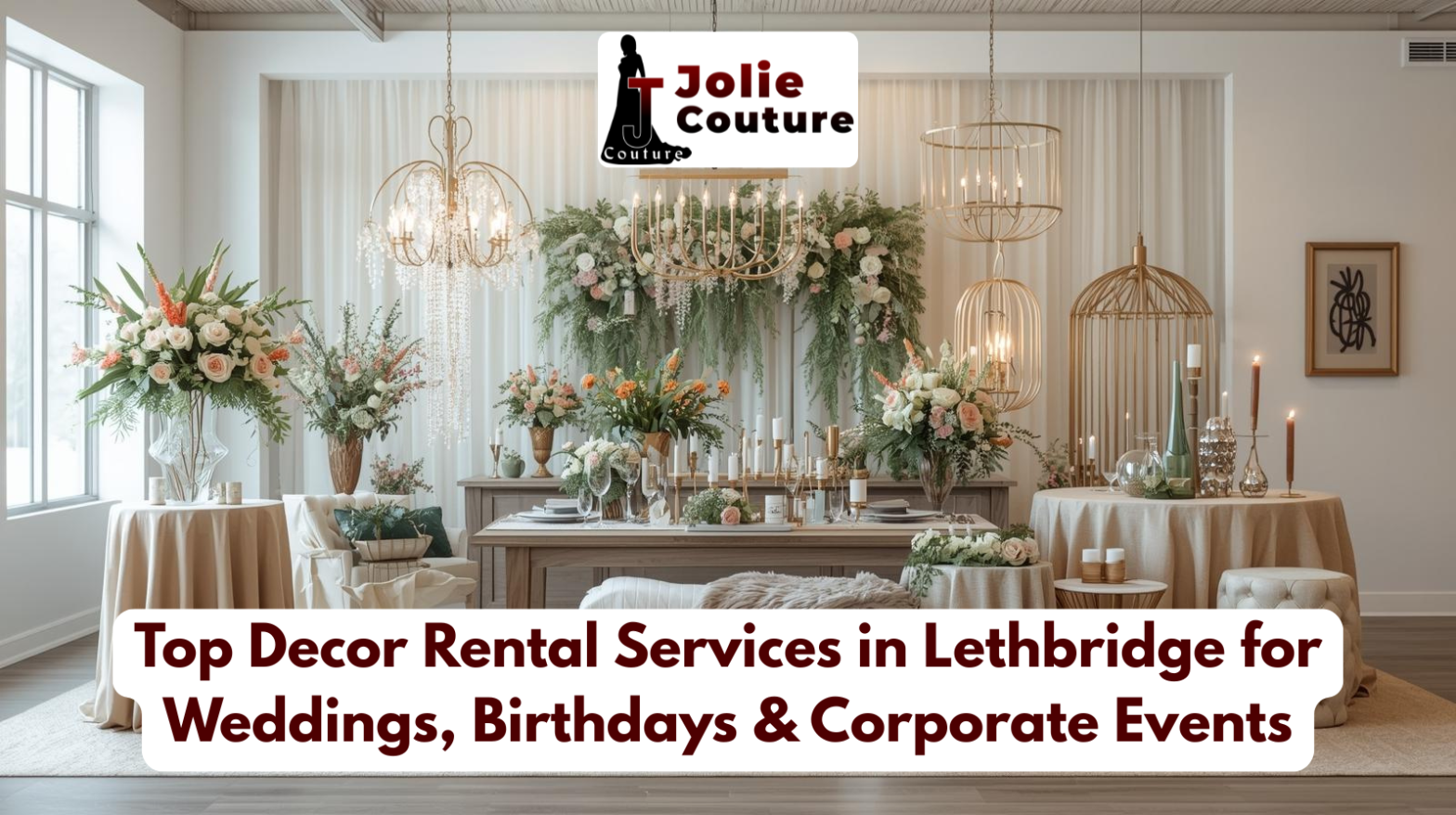 Top Decor Rental Services in Lethbridge for Weddings, Birthdays & Corporate Events